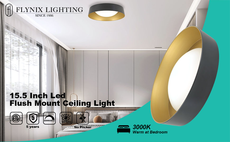 LED flush mount ceiling light The close to ceiling light The dimmable flush mount light