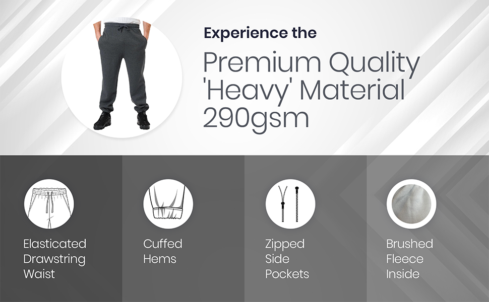 Mens Fleece Trousers, Mens Trousers, Mens Joggers