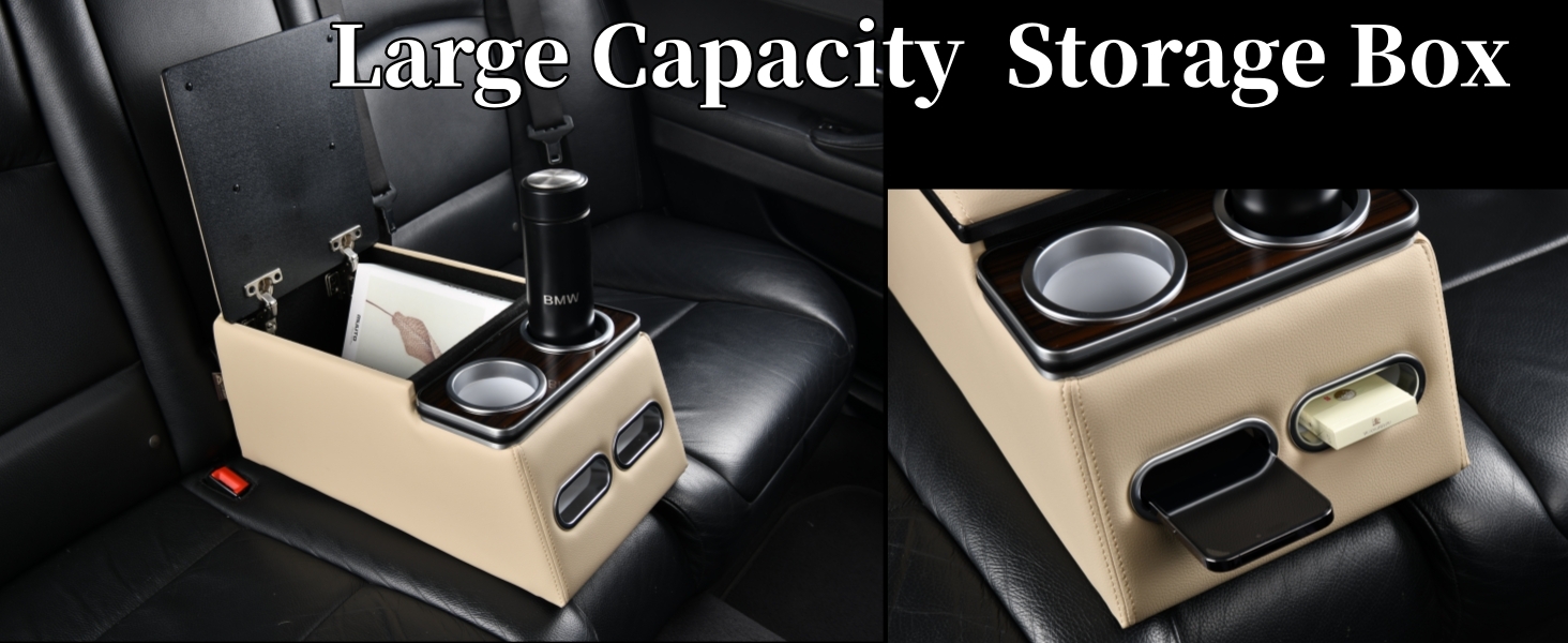 Coverado Car Center Console, Universal Rear Bench Seat Consoles, Truck Seat