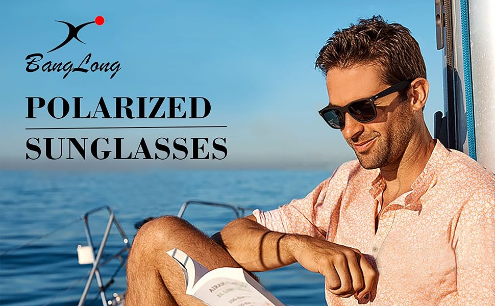 BangLong Polarized Sports Sunglasses for Men and Women Fishing