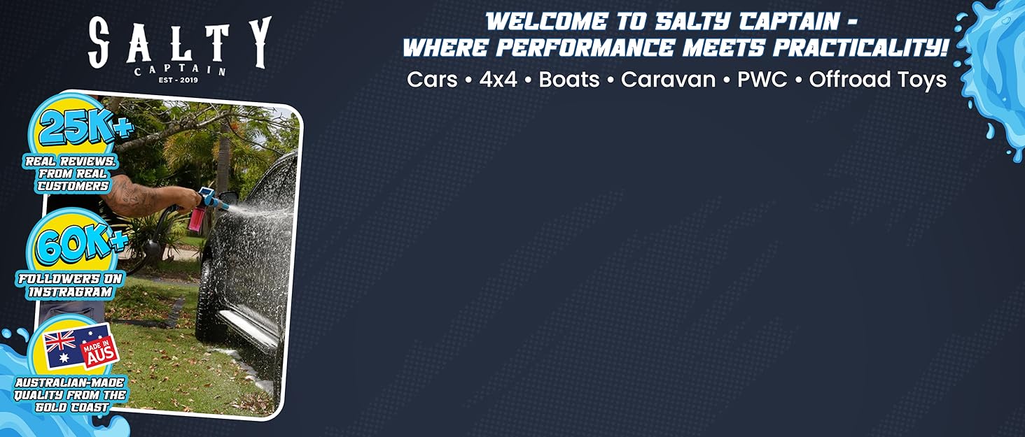 car cleaning kit wash detailing brush set salty captain