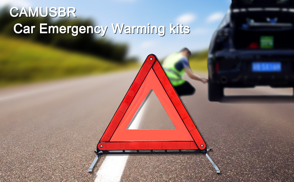 Car Emergency Kit, Warning Triangles for Cars, Roadside Assistance Tool