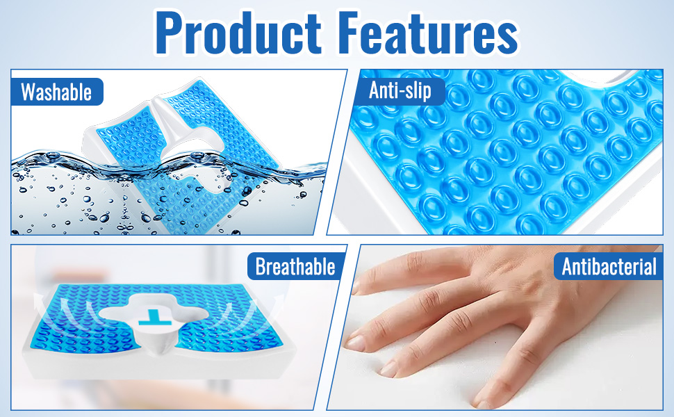 Cooling Gel Memory Foam Bed Sore Cushion for Butt | T-Shaped Pressure Relief for Wheelchair, Office & Car | Coccyx Suppo 006c15c1 A305 4128 B009 680ffae1f1ea. CR0,0,970,600 PT0 SX970 V1