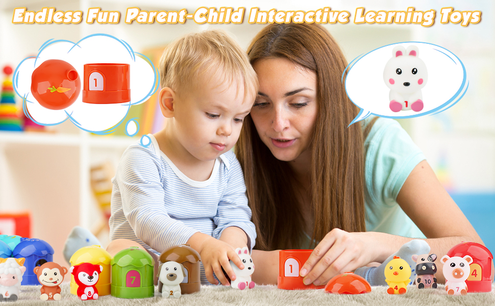 Dreamon Farm Animals Learning Toys for 2 3 4 Years Old Montessori