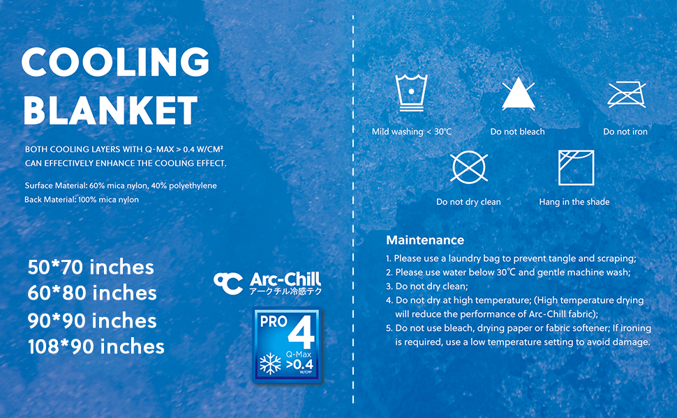 HOMFINE Cooling Blankets for Hot Sleepers Summer Blanket