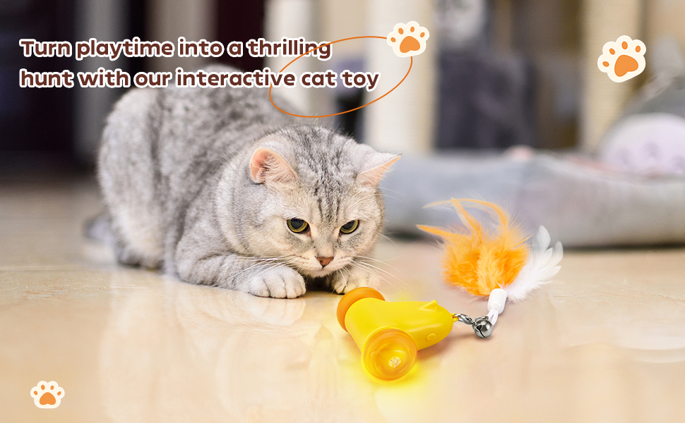 KONOATOR Interactive Cat Toy for Indoor Cats Automatic Mouse and