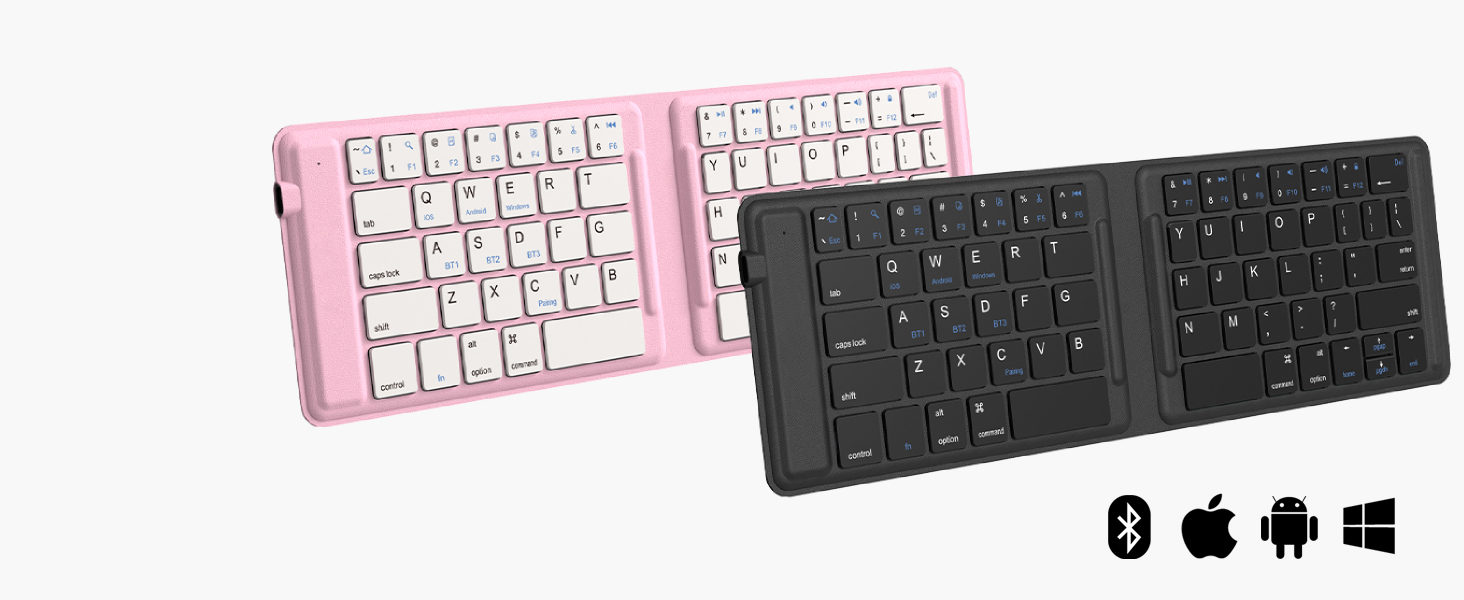 OMOTON Foldable Bluetooth Keyboard, Wireless Folding