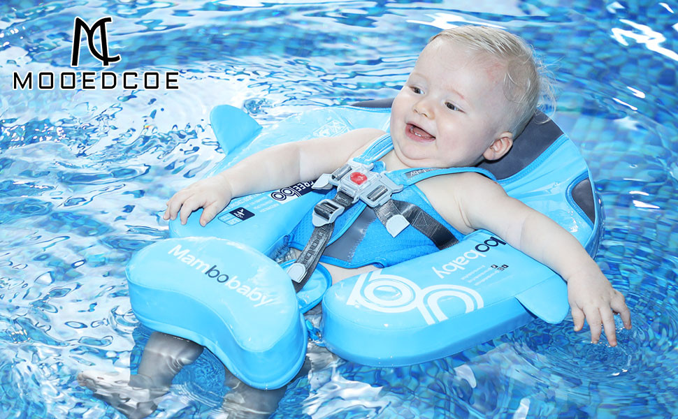 Mambobaby Float with Canopy Baby Pool Swimming Float Non