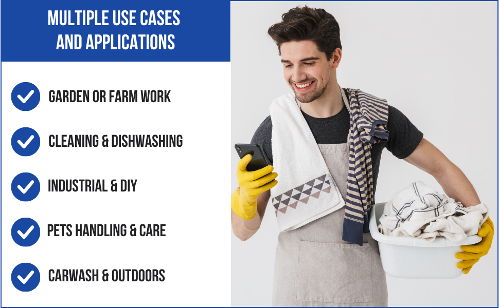 f8wares dish washing long gloves cut proof nitrile garden gloves full cover long elbow length