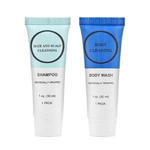 Travel Size Shampoo and Body Wash 1 oz