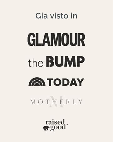 Immagine di solo testo che elenca i media: Glamour, The Bump, Today, Motherly e Raised Good, con