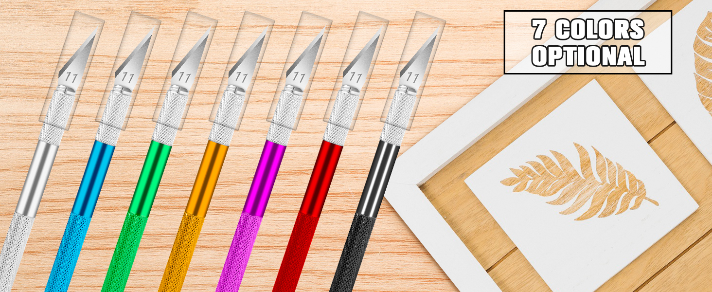 DIYSELF 2 Pack Exacto Knife for Crafts, Precision Knife Exacto Blades
