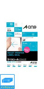 Amazon.co.jp: エーワン ラベルシール 光沢紙 インクジェット A4