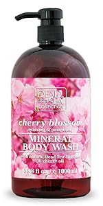 dead sea collection mineral body wash with relaxing cherry blossom