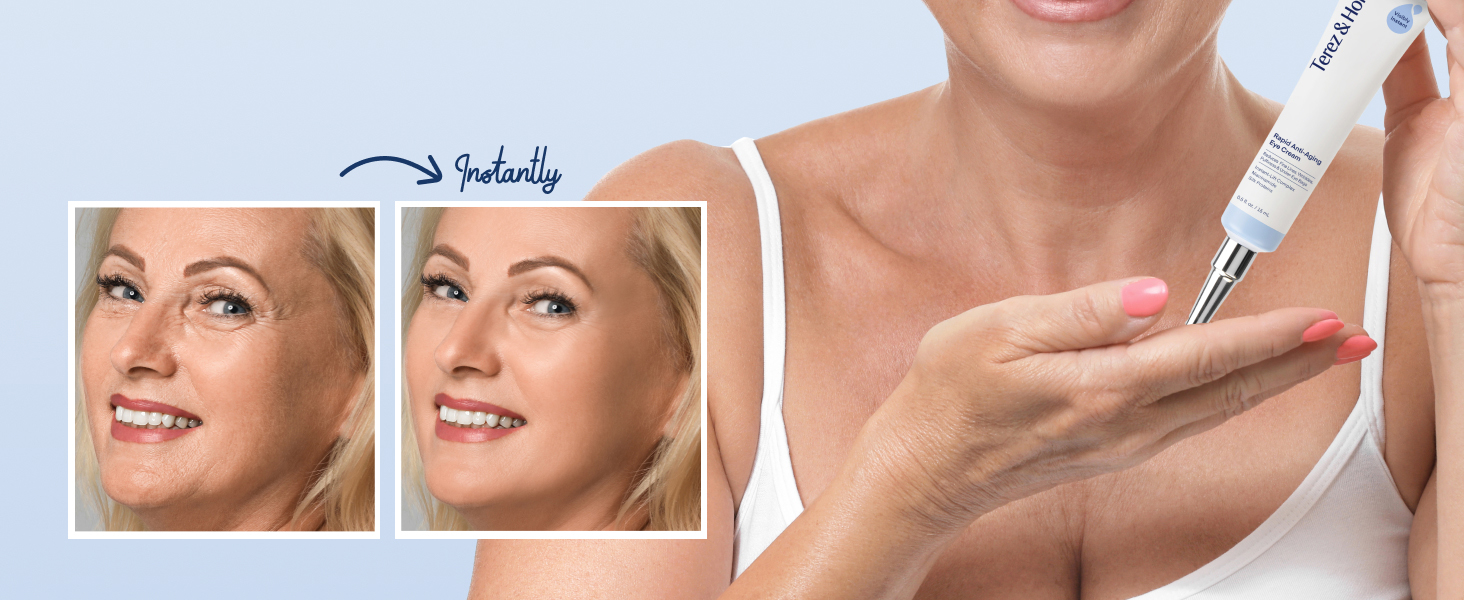 Instant Eye Serum for Under Eye Bags, Puffiness, Dark Circles, Fine Lines & Wrinkle