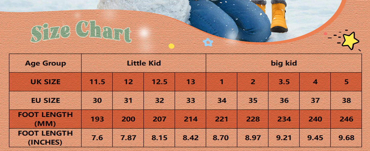 Kids Winter Snow Boots