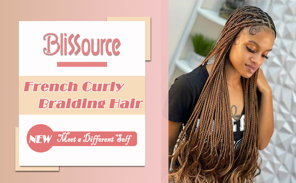 French Curl Braiding Hair 22inch 8 Packs Bouncy Braiding Hair Extensions French Curly Braiding French Curl Braiding Hair 22inch 8 Packs Bouncy Braiding Hair Extensions French Curly Braiding