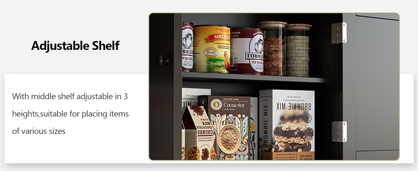 Kitchen Pantry Storage Cabinet