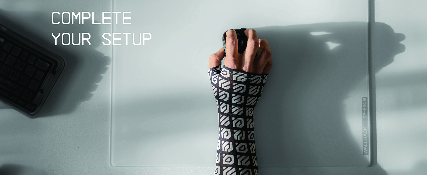 Wallhack 4.0 Glass Gaming Mousepad Professional Esport Mouse Mat with