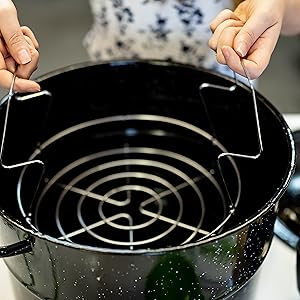 HOMKULA Water Bath Canning Pot With Rack And Lid, Steam Canner