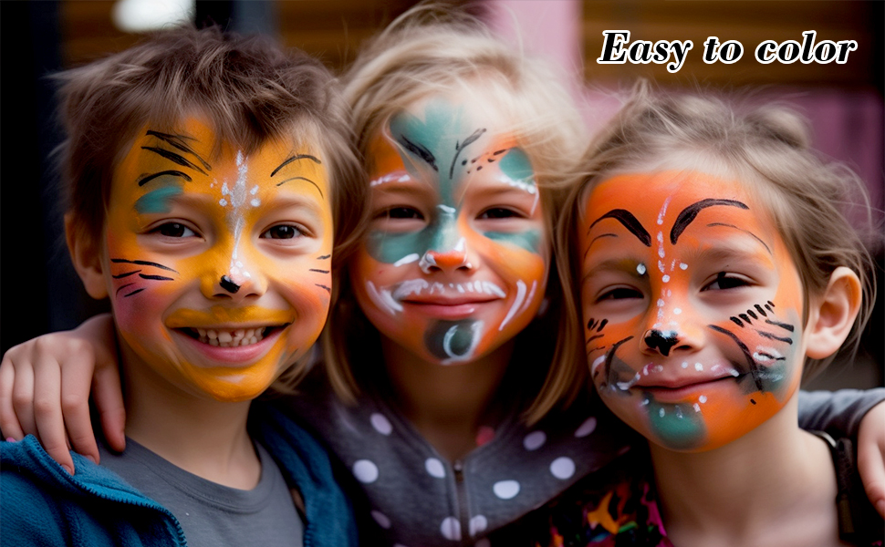 FansArriche Face Paint 20 Colors Water Based Face