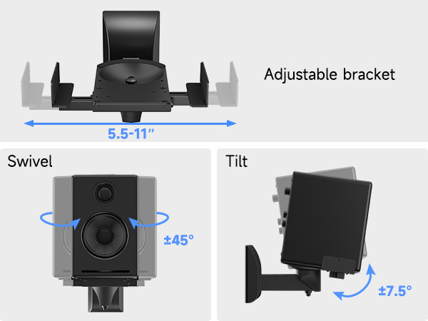 bookshelf speaker wall mount