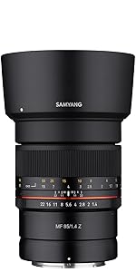 レンズ(単焦点) SAMYANG MF 85mm F1.4 MK2 85mm F1.4 MK2 High Speed Full Frame – Samyang US