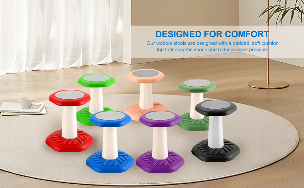 Kids Wobble Stool, Flexible Preschool & Elementary Classroom Seating