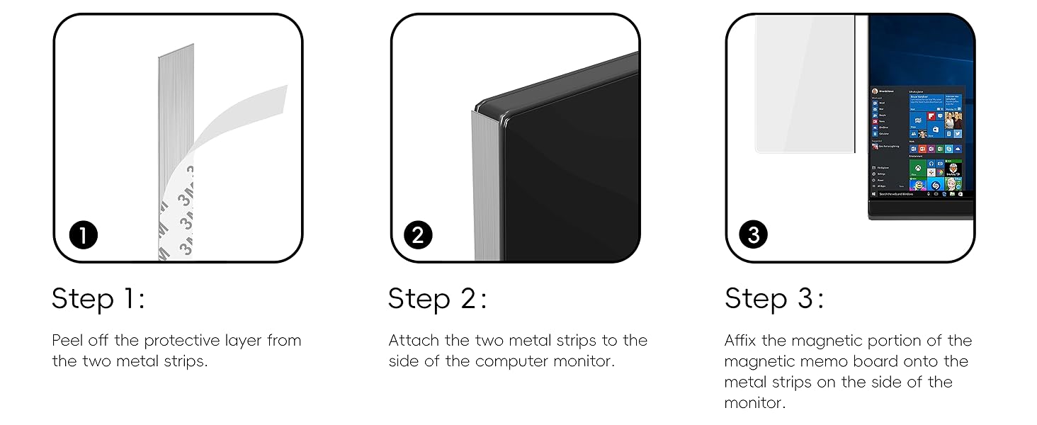 white acrylic memo board