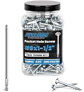 Pocket Hole Screws 1-1/2 Inch, Fixlink Pocket Screws #8 X 1-1/2