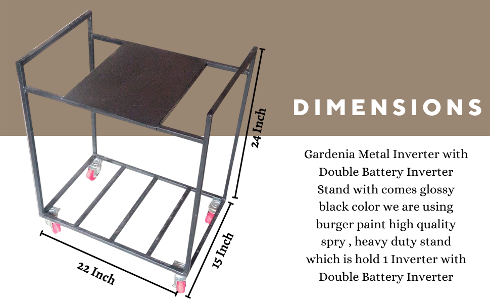 Best india fabrication Gardenia Metal Inverter with Double Battery