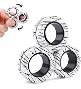 Cevioce Magnetic Ring Fidget Toy Set,3 PCS Fidget Rings Spinner Toys Adults & Kids,Finger Ring fo...