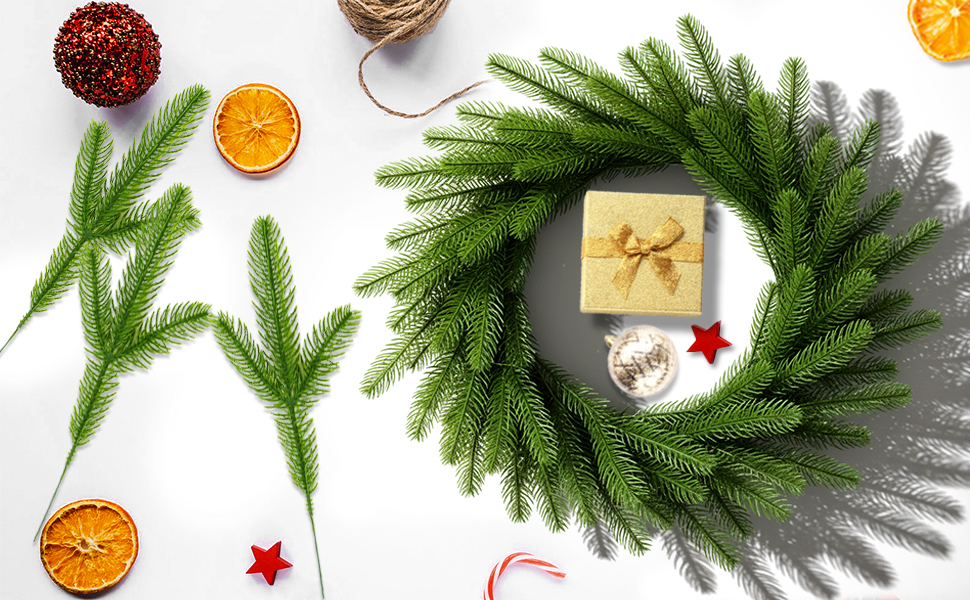 Artificial Pine Branches 30pcs