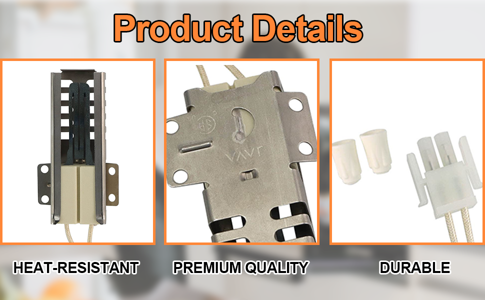 WB13K21 Gas Range Oven Igniter Fit for GE Hotpoint Ken