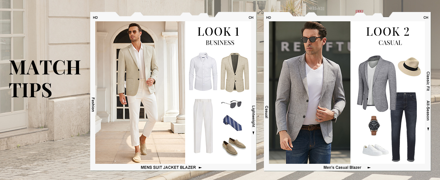 mens casual two button blazer big and tall sport coat foe men