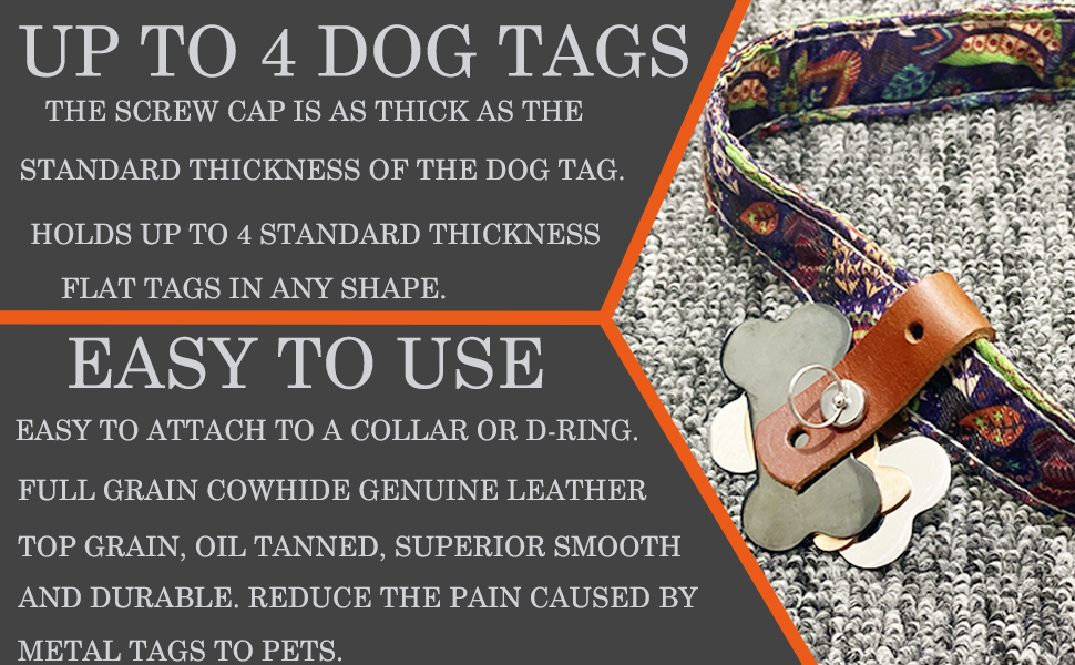 DORUI Pet ID Tag Silencer 2 Pack Dog & Cat Collar