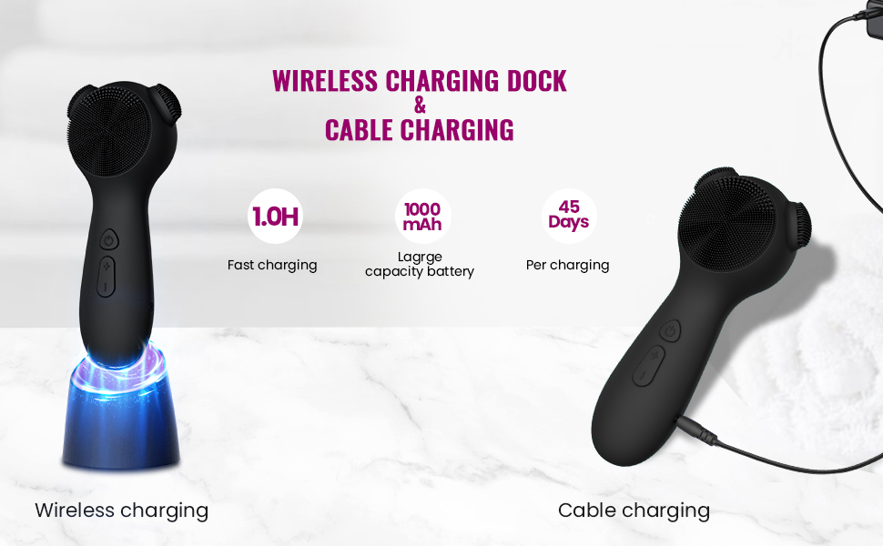 electric facial cleansing brush