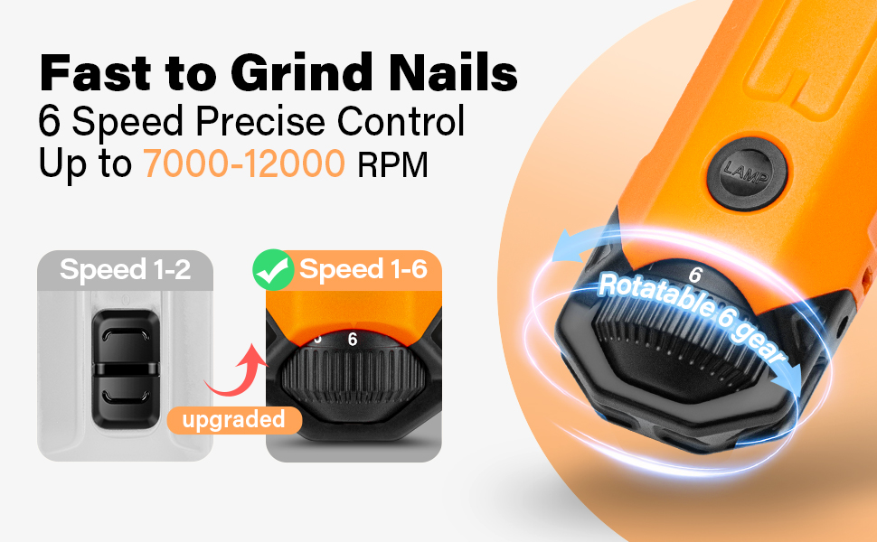 Fast to grinder dog nails
