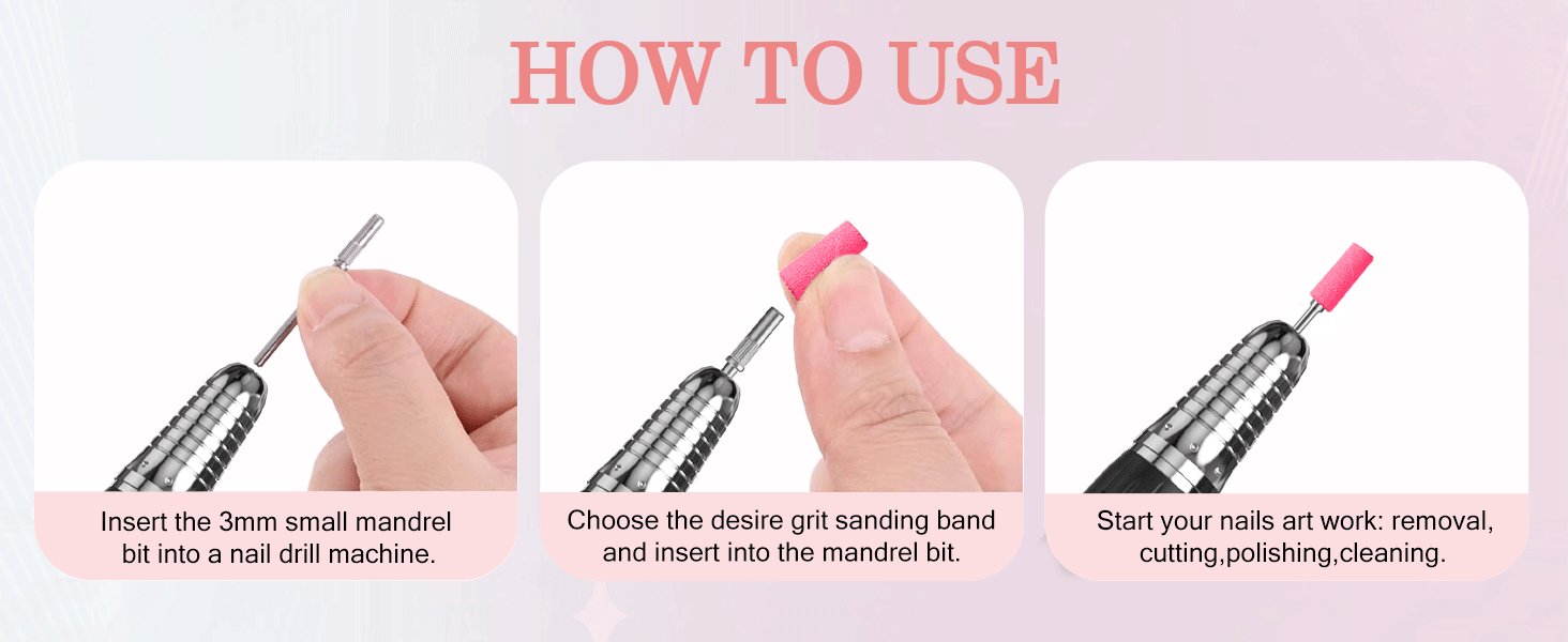 Sanding Bands for Nail Drill