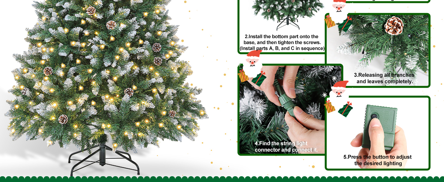 Prelit Christmas Tree 6FT
