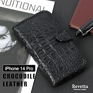 美品　ゼルパリ　スマホケース　クロコダイル　iPhone14pro 超極美品】ゼルパリ スマホケース iPhone14pro クロコダイル