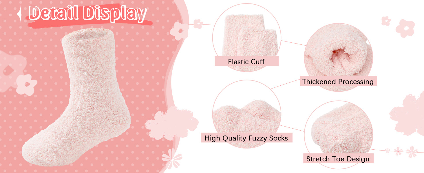  Kids Fuzzy Socks 