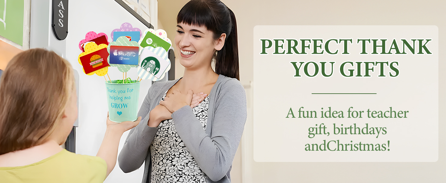 Teacher Appreciation Gifts Gift Card Bouquet Thank You Gifts Women Men Her Him End of Year School