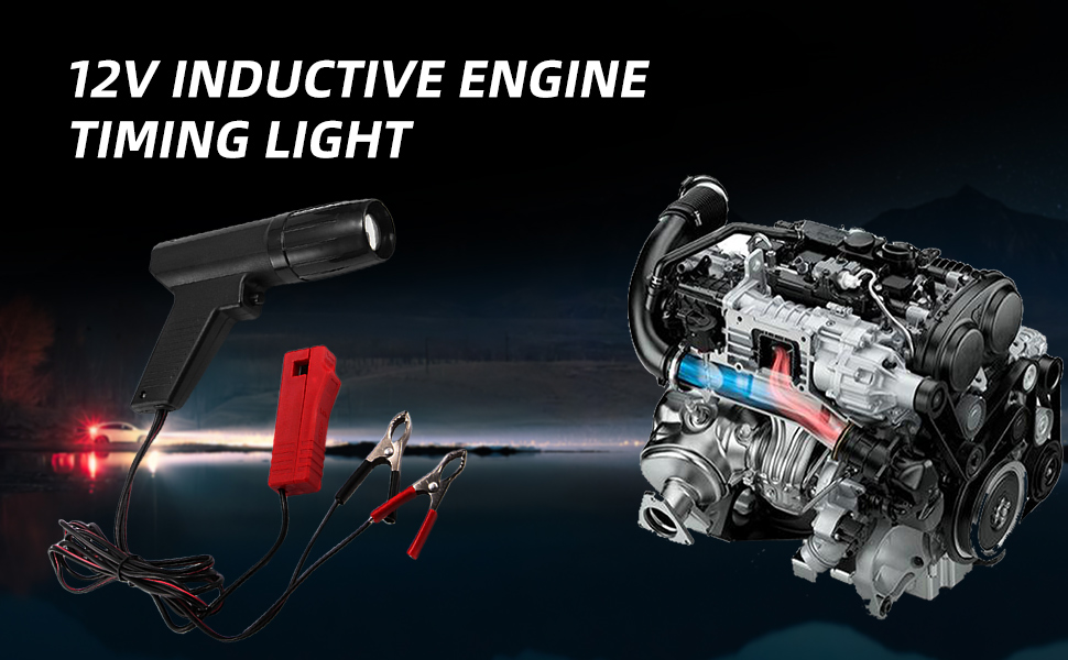 Engine Timing Light with Advance Flashlight, Ignition Testers Engine