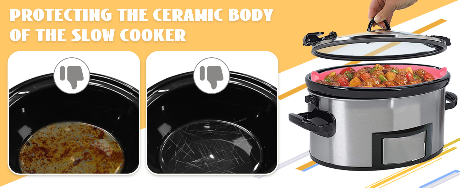 HATAK Silicone Slow Cooker Liner, Reusable Slow Cooker