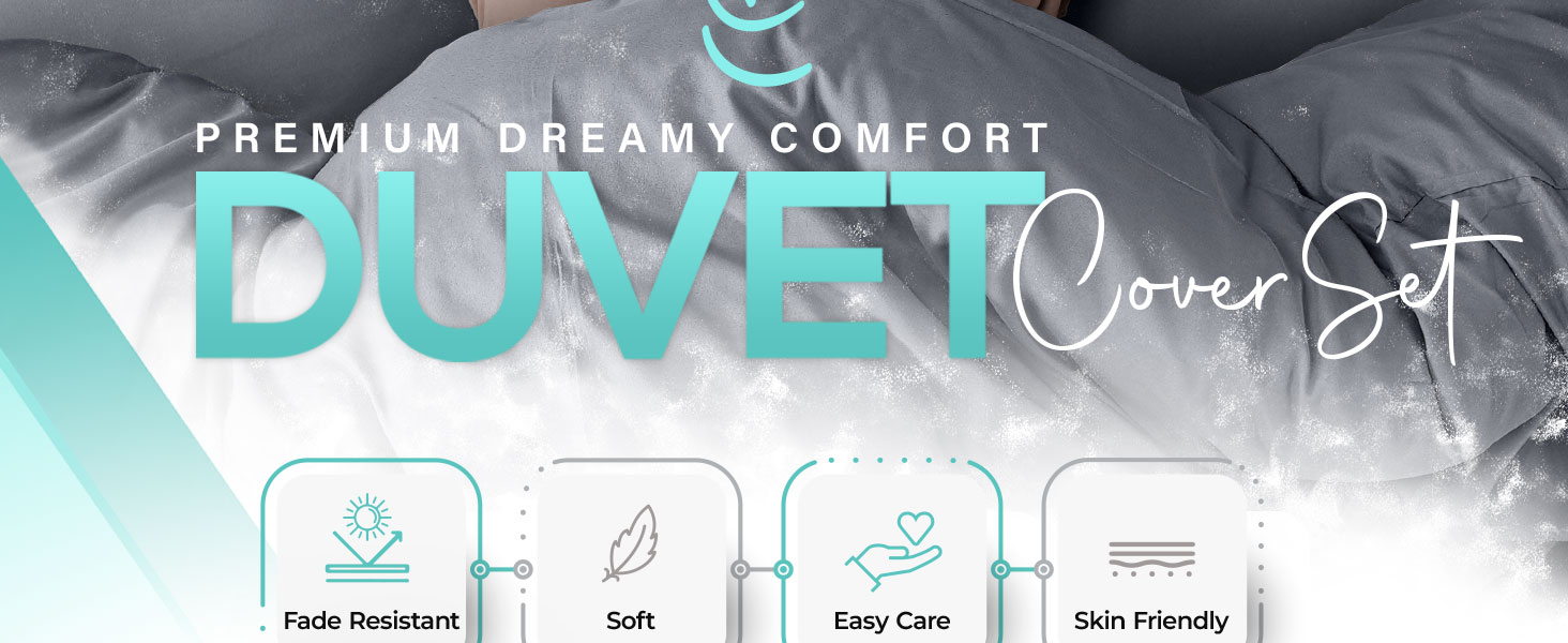 duvet cover queen grey