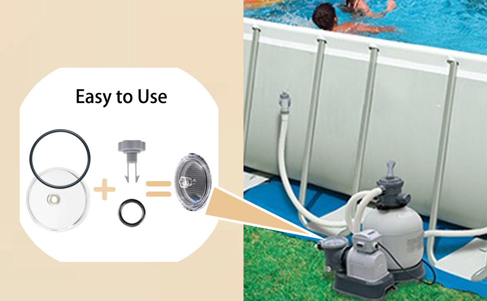 2024 Leaf Trap Cover Lid,Pool Valve with 3 ORing, SF15110