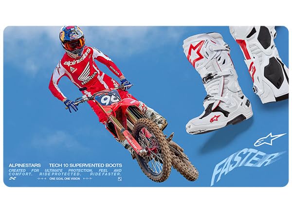 Amazon.com: Alpinestars Tech 10 Supervented MX Boots (Black