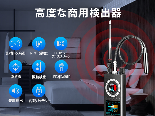 IC-RX7受信機　UHF会話用発信機　盗聴波発見受信用アンテナ　３点セット 盗聴器発見機 ワイヤレス電波 盗撮器発見機 GPS発信機対応 盗聴