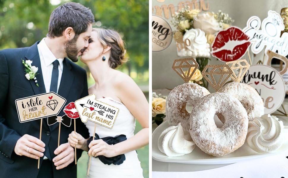 Beige Engagement Party Decorations Kit